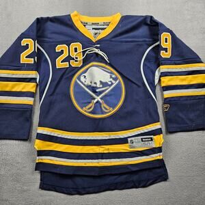 Reebok Buffalo Sabres Jason Pominville Hockey Jersey Blue NHL Youth S / M